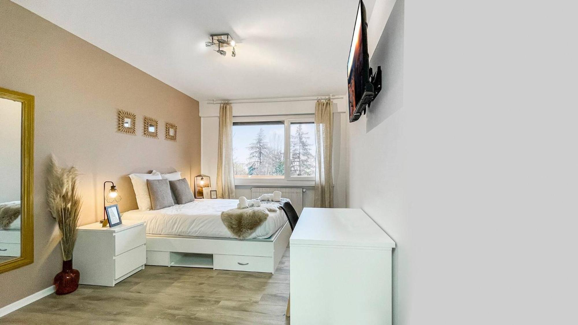 Homey La Coloc Mugi - Colocation Haut De Gamme - Chambres Privees - Balcon - Wifi Et Netflix - Proche Transports Commun Annemasse Buitenkant foto