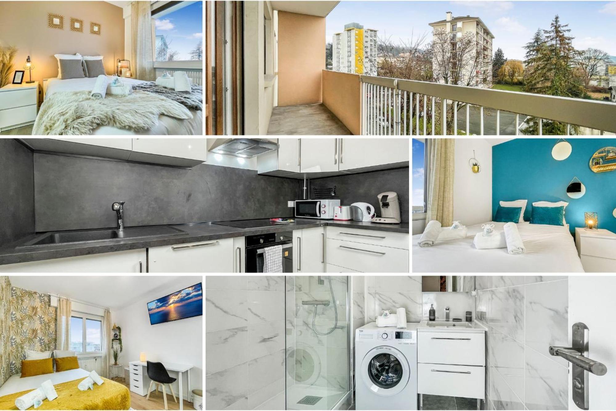 Homey La Coloc Mugi - Colocation Haut De Gamme - Chambres Privees - Balcon - Wifi Et Netflix - Proche Transports Commun Annemasse Buitenkant foto